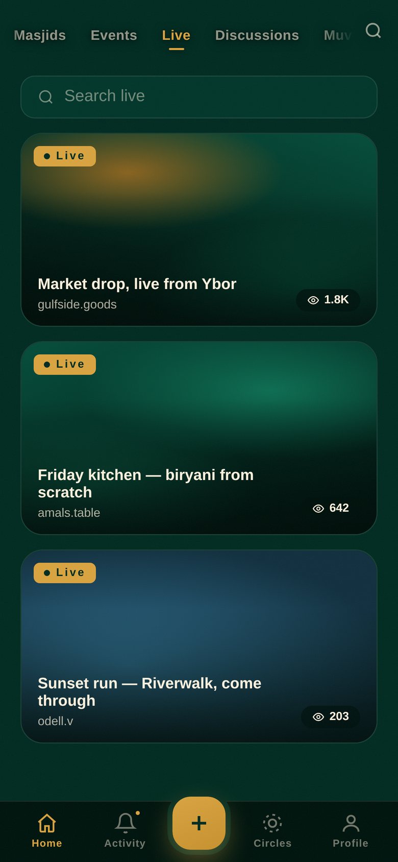 Live in the MUUSA app